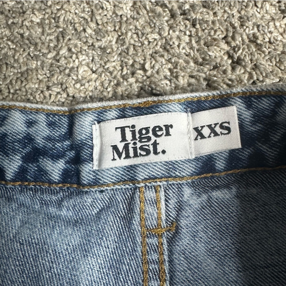 Tiger Mist Adelpha high waist acid wash jeans XXS 24” flare 90’s Y2K high rise - Picture 8 of 13